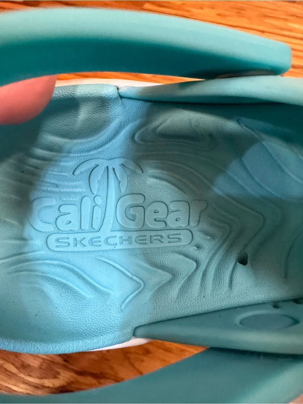 Skechers Go Walk 5 Clog Womens Sz 7 Astonished Foamies Slip Ons Blue NWOT